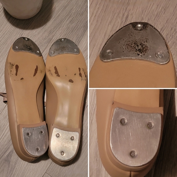 Wolff-Fording & Co. Tan Ribbon-tie Mary Jane Tap Shoes, Women's 9 - Picture 15 of 16